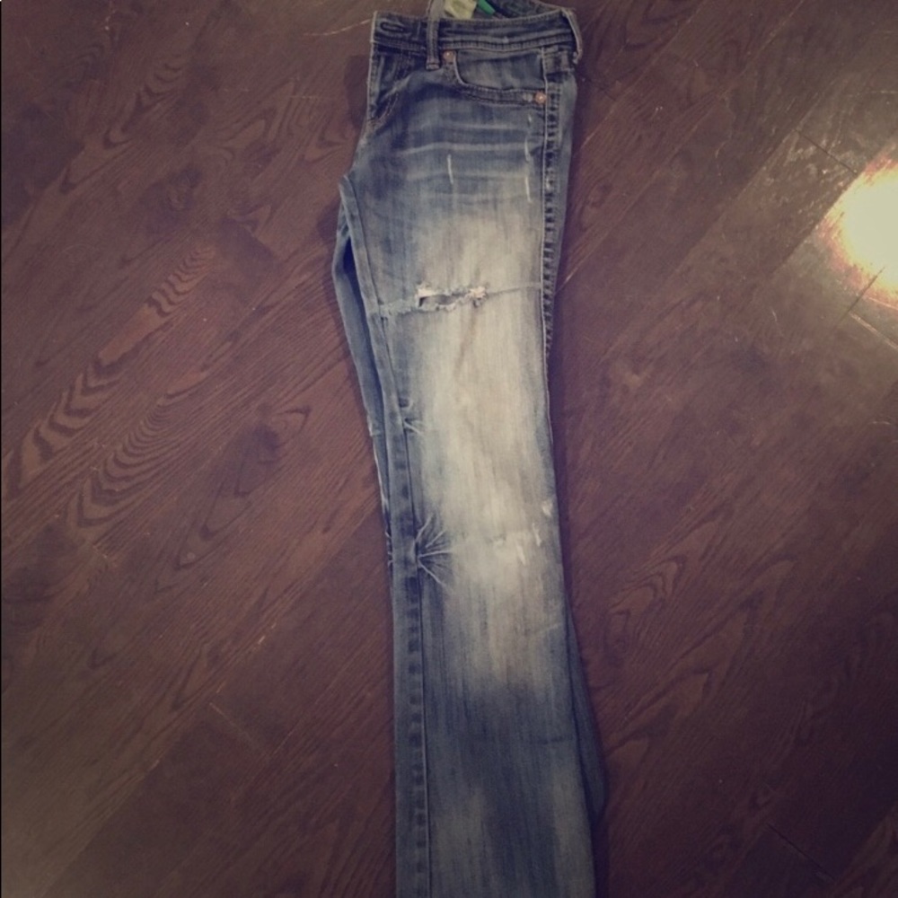 Off the cuff low rise boot cut jean
